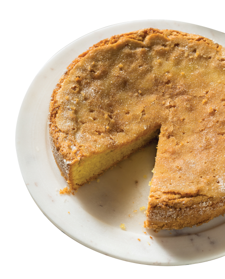 Olive Oil Cake with Lemon, Rosemary and Pine Nuts product image.